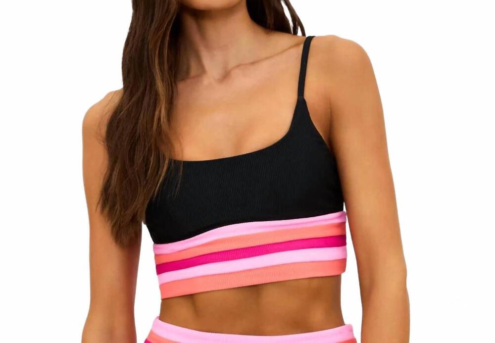 NEW BEACH RIOT mae top in ruby colorblock